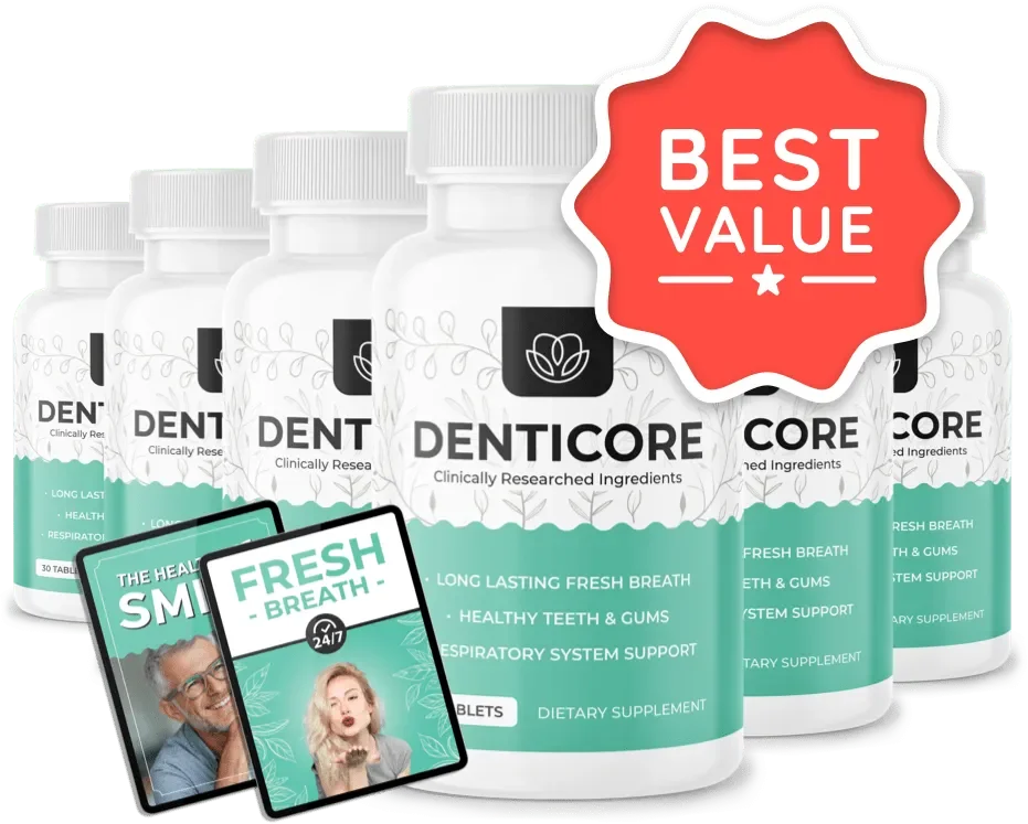 DentiCore 6 bottle best value bundle with free bonus eBooks